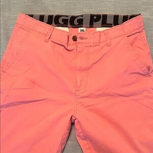 Pink Men's Chino Shorts with Strech Waistband